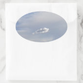 クラウドとクラウド 楕円形シール (バッグ)