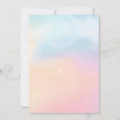 クラウドとレインボーキッドカラフルズ9誕生日 招待状 (裏面)