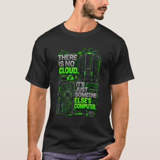 クラウドなんて存在しない 面白い プログラマー テック サーバー Tシャツ