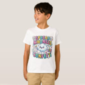 クラウドの可愛いTシャツ、思いやりを紙吹雪のように広げよう  Tシャツ (正面フル)