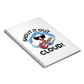 クラウドの面白い音楽パンを叫ぶ ノートブック (右側)