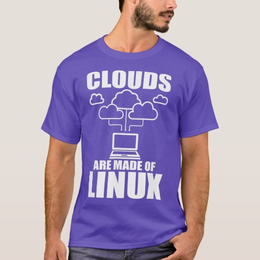 クラウドはLinu Programmer Sys Adminで作成 Tシャツ (正面)