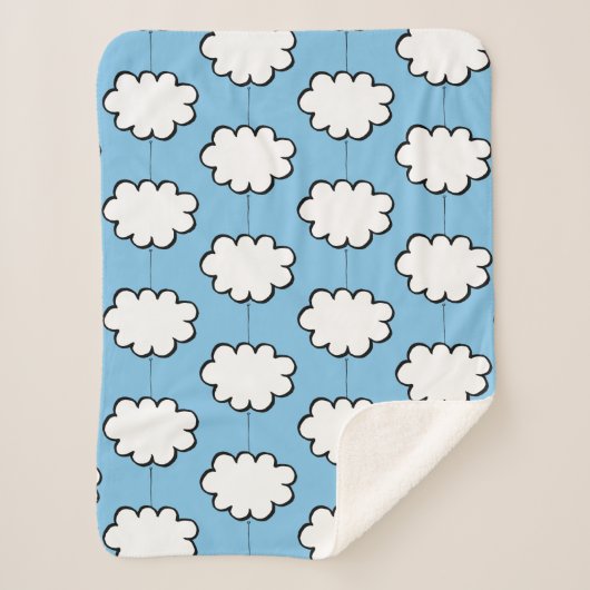 クラウドを文字列で表示 シェルパブランケット (正面)