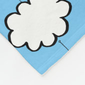 クラウドを文字列で表示 フリースブランケット (角)