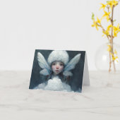 クラウドアートの妖精 カード (黄色い花)