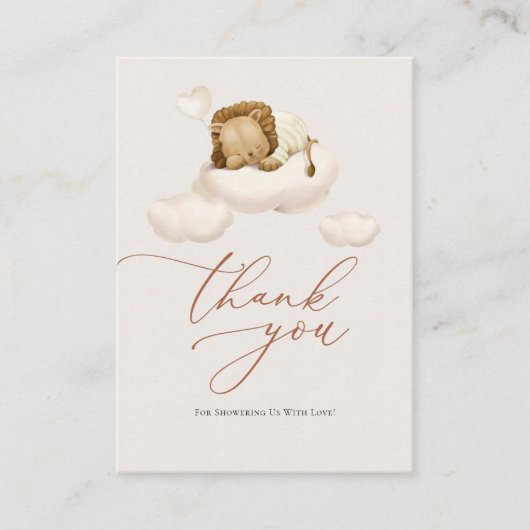 クラウドエンクロージャカード上のライオン エンクロージャーカード (正面)