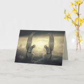 クラウドエンジェルグリーティングカード カード (黄色い花)