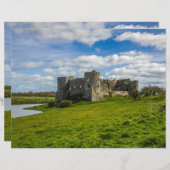 クラウドオーバーカーリーキャッスルスクラップブック紙 (正面/裏面)