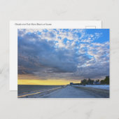 クラウドオーバーフォートマイヤーズビーチアットサンセット ポストカード (正面/裏面)