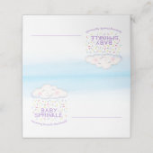 クラウドキャンディウォーターカラーアートゲスト座席表 プレイスカード (外部開封)