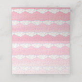 クラウドキャンディウォーターカラーアートピンクゲスト座席表 プレイスカード (内部開封)