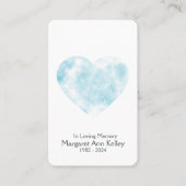 クラウドクリスチャン写真祈りの言葉カード 名刺 (正面)