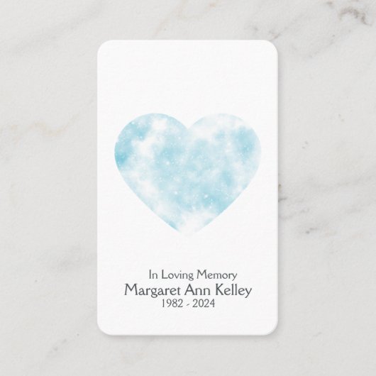 クラウドクリスチャン写真祈りの言葉カード 名刺 (正面)