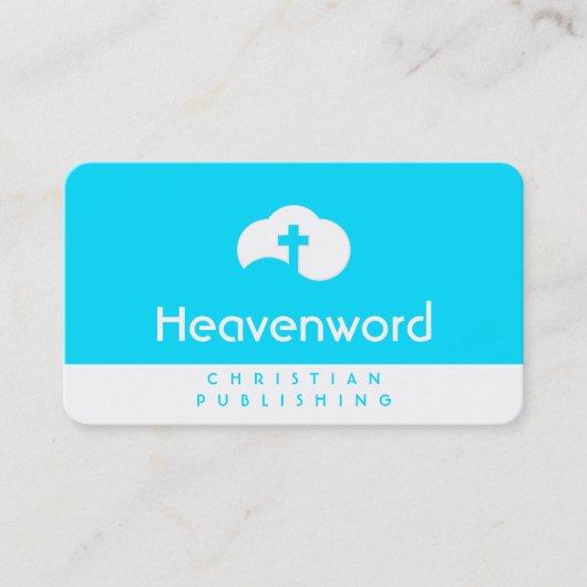 クラウドクロス(白) 名刺 (正面)