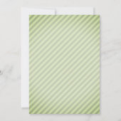 クラウドグリーンのベビーシャワーで双子の少年を期待 招待状 (裏面)