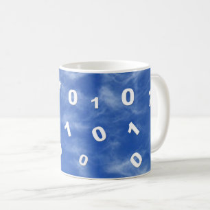 クラウドコンピューティングデータ コーヒーマグカップ