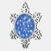 クラウドコンピューティングデータ スノーフレークピューターオーナメント (右)