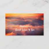 クラウドスカイ芸術的トロピカルサンセットスパサロン 名刺 (正面)