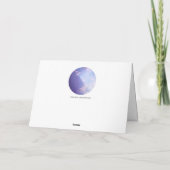 クラウドスカイ風光明媚な写真カスタム引用文 カード (裏面)