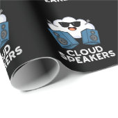 クラウドスピーカおもしろいー天気予報パンダークブルーイング ラッピングペーパー (ロールコーナー)