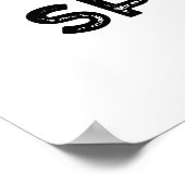 クラウドスピーカーおもしろいの天気予報 ポスター (角)