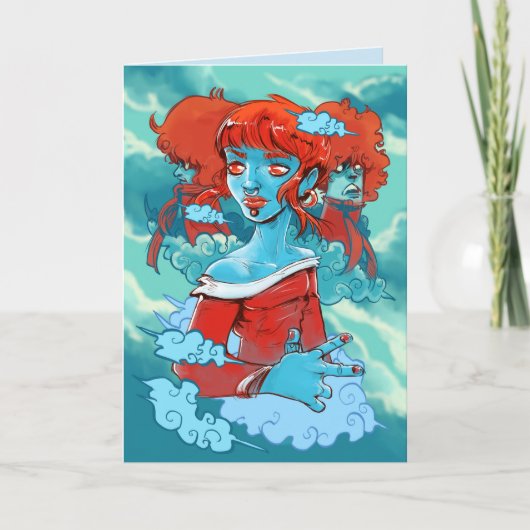 クラウドゾンビグリーティングカード カード (正面)