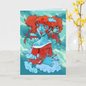 クラウドゾンビグリーティングカード カード (黄色い花)