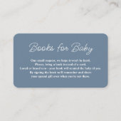 クラウドテーマベビーシャワーブルーブックリクエスト エンクロージャーカード (正面)