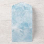 クラウドテーマ招待状 – クラウドに向かう オールインワン招待状 (外側)