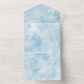 クラウドテーマ招待状 – クラウドに向かう オールインワン招待状 (内側)