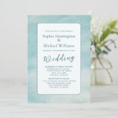 クラウドデジタル結婚式招待状QRコードEthereal 招待状 (スタンド正面)