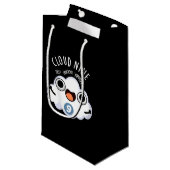 クラウドナイおもしろいンウェザープンダークBG スモールペーパーバッグ (正面アングル)