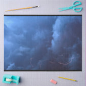 クラウドナイトスカイライトニングデコページティッシュペーパー 薄葉紙 (クラフト)