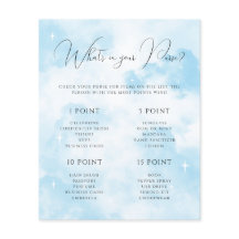 クラウドナインあなたの財布のブライダルシャワーゲーム