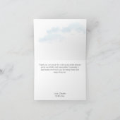 クラウドナインのウェディングシャワーのお礼 サンキューカード (内部)