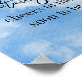 クラウドナインのスカイブルーウォーターのカラーブライダルシャワードリンク ポスター (角)