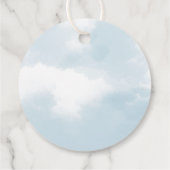 クラウドナインのブライダルシャワーの好意ギフト フェイバータグ (裏面)