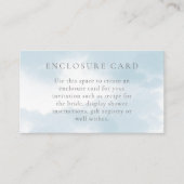 クラウドナインのブライダルシャワーエンクロージャカード エンクロージャーカード (正面)