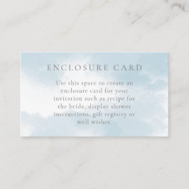 クラウドナインのブライダルシャワーエンクロージャカード エンクロージャーカード