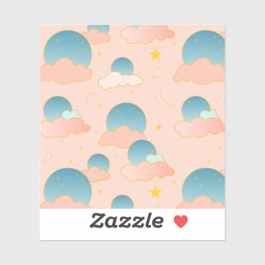 クラウドナインの雰囲気 シール (シート)