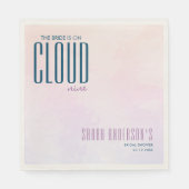 クラウドナインエレガントドリーミーブライダルシャワー スタンダードランチョンナプキン (正面)