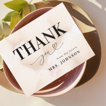 クラウドナインハートスクリプト ブライダルシャワーの感謝カード