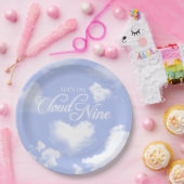 クラウドナインハート 雲 青空 ブライダルシャワー ペーパープレート (パーティー)
