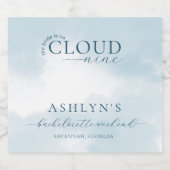 クラウドナインバチェロレッテウィークエンドシャンパンラベル スパークリングワインラベル (シングルラベル)