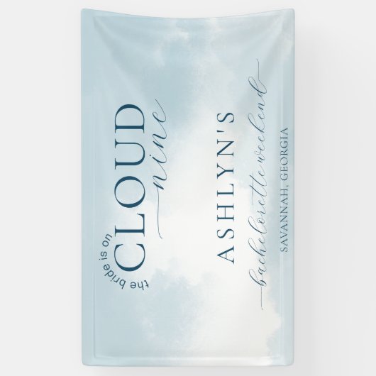 クラウドナインバチェロレッテウィークエンドバナー 横断幕 (縦)