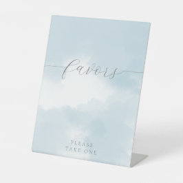 クラウドナインブライダルシャワーの好意サイン 台座サイン