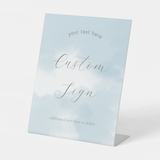 クラウドナインブライダルシャワーカスタム文字標識 台座サイン (正面)