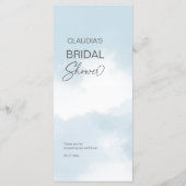 クラウドナインブライダルシャワーテンプレート メニュー (裏面)