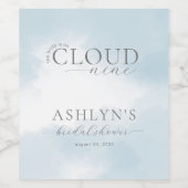 クラウドナインブライダルシャワーワインラベル ワインラベル (シングルラベル)