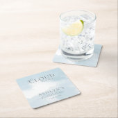 クラウドナインブライダルシャワー紙コースター スクエアペーパーコースター (インサイチュ)